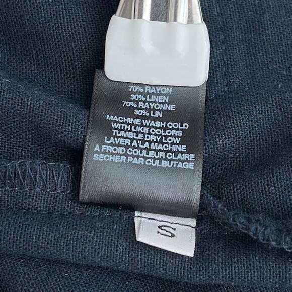 Anthropologie Amadi Kayne Double Breasted Blazer Navy Blue Women's Size Small - Picture 16 of 16